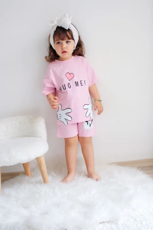 ست دو تيكه دخترانه تابستانی